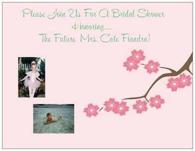 My shower invite made my Mom cry!!