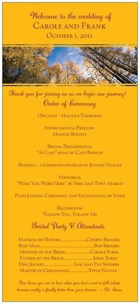 Wedding Programs