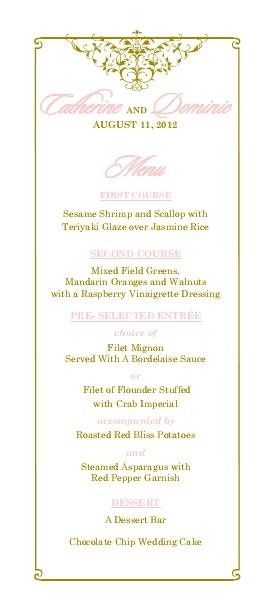 Dinner Menu Confusion