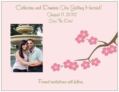 Vista Print Save the Date previous DIYers
