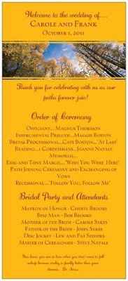 Brides are you doing wedding programs