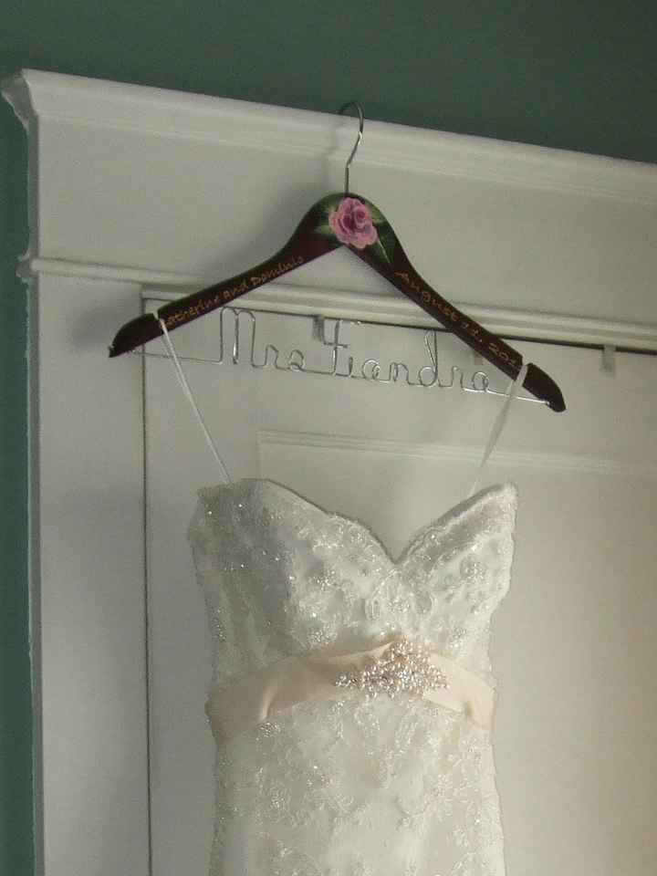 Show me you wedding dress hanger, where did you buy your hanger?