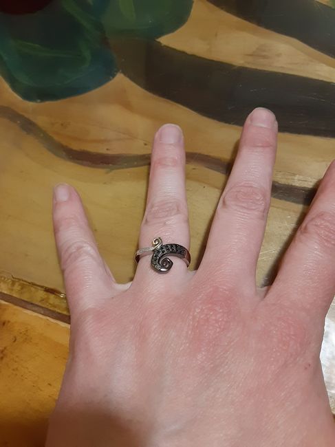 Please show me your non-diamond engagement/wedding ring 5