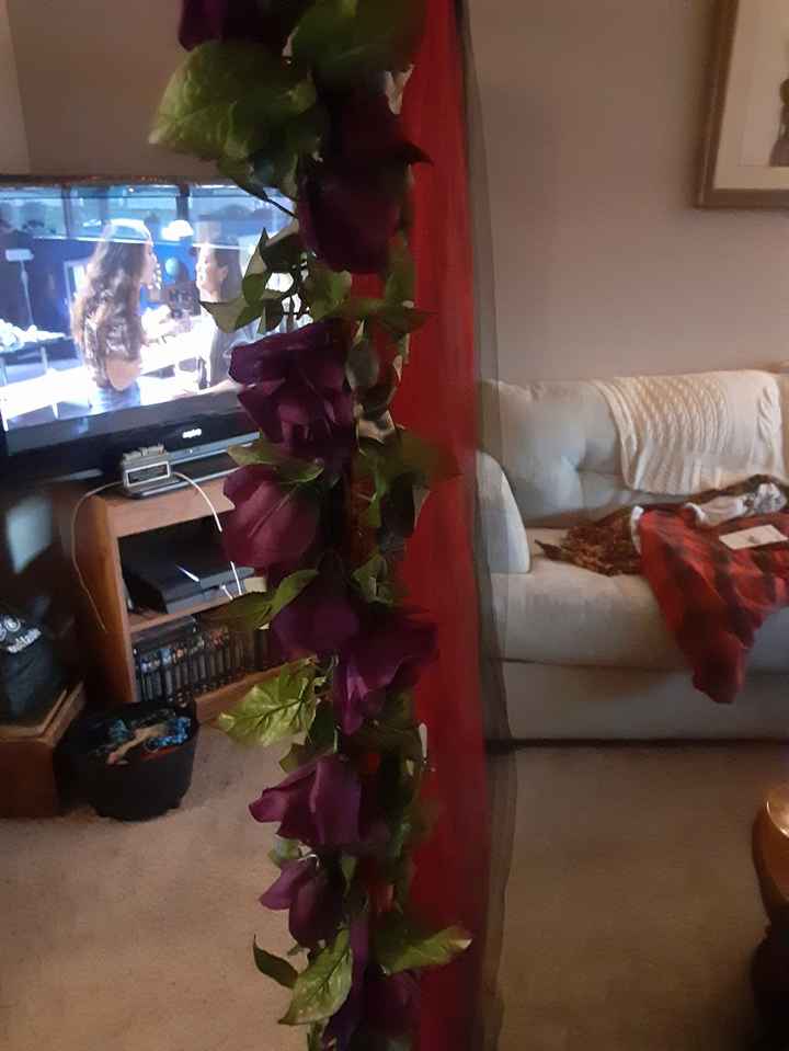 Finished our wedding arch - 3