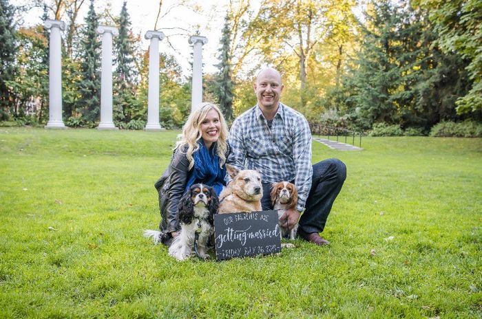Engagement photos w/ dogs - 1