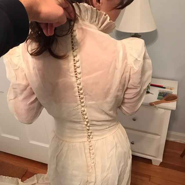 Resources for caring for 74-year-old dress?