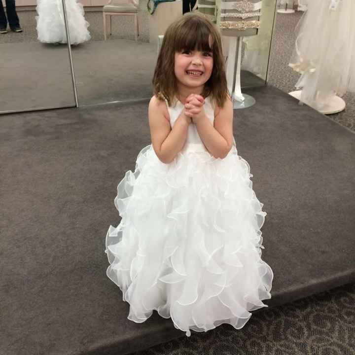 This girl is totally trying to upstage me at my own wedding