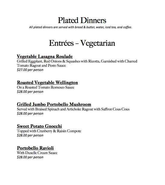 RSVP/Menu Questions