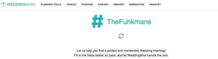 What's Everyone's Wedding Hashtag?