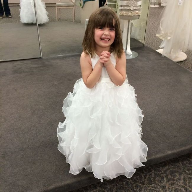 This girl is totally trying to upstage me at my own wedding