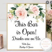 Cash bar signage? - 1