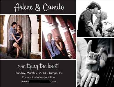 Save-the-date postcards