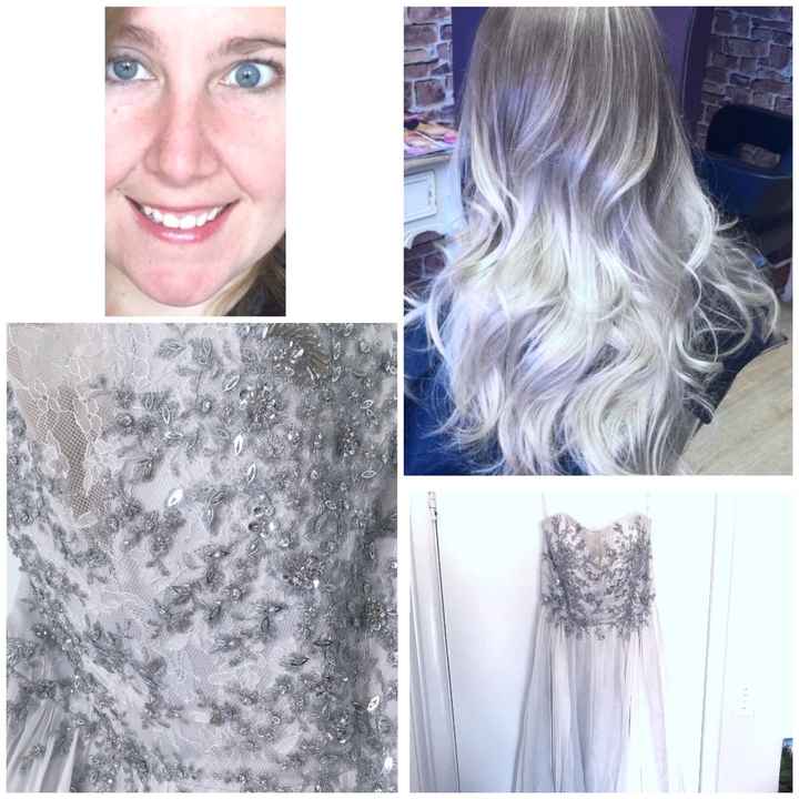 Which hair color is best with my dress? 1