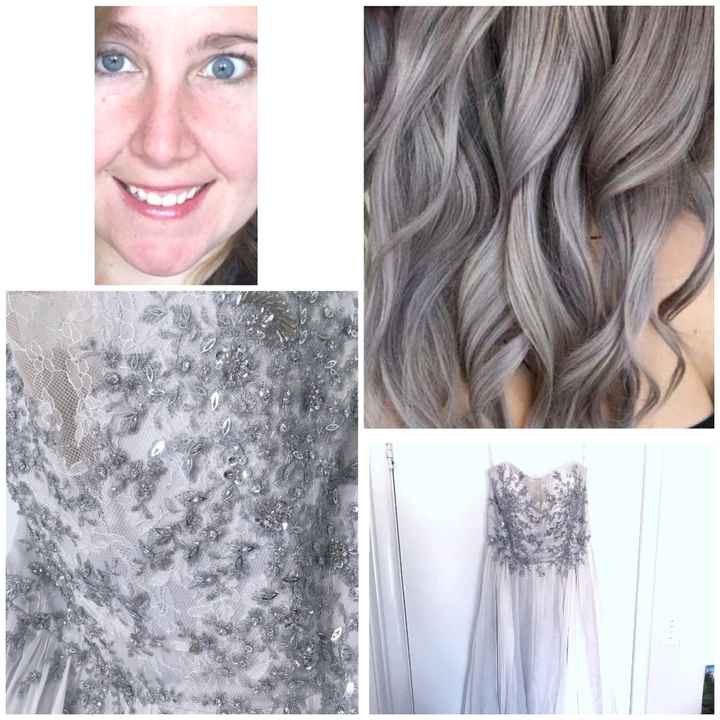 Which hair color is best with my dress? 3