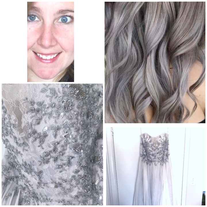 Which hair color is best with my dress? - 1