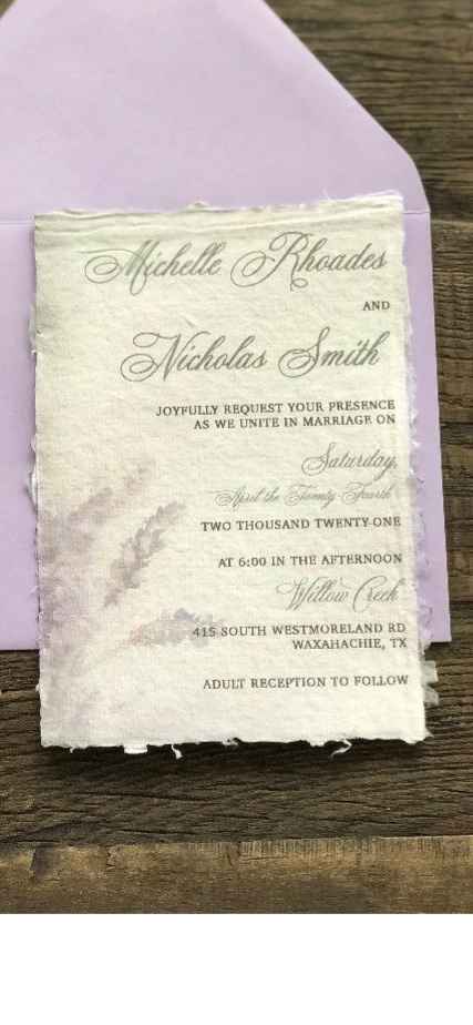 Let's See Your Invitations! - 1