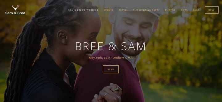 Finally finished my wedding website!