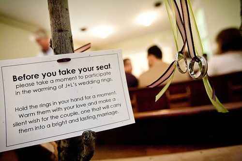 Ring warming ceremony