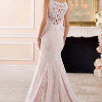 What color shoe with a blush wedding dress?