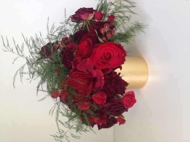 Today we got our marriage license, AND saw sample centerpieces! (pic enclosed)