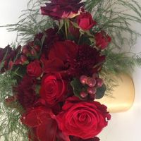 Today we got our marriage license, AND saw sample centerpieces! (pic enclosed)