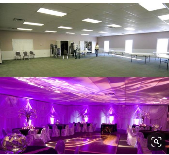 How to make an ugly banquet hall pretty?? 7