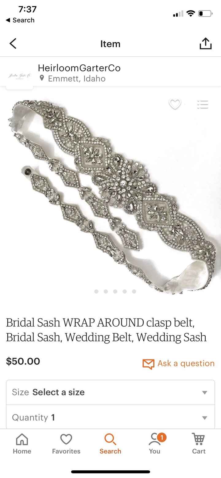 Wedding belt help! - 1