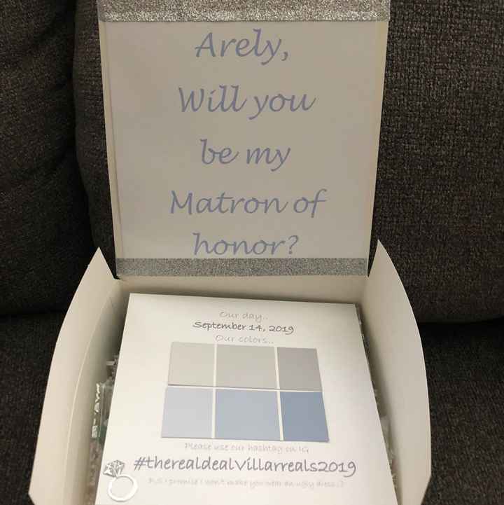 How did you “propose” to your wedding party? - 2