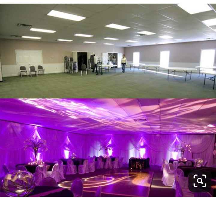 How to make an ugly banquet hall pretty?? - 1