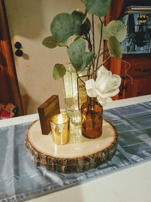 My centerpieces! Does this look good? 2
