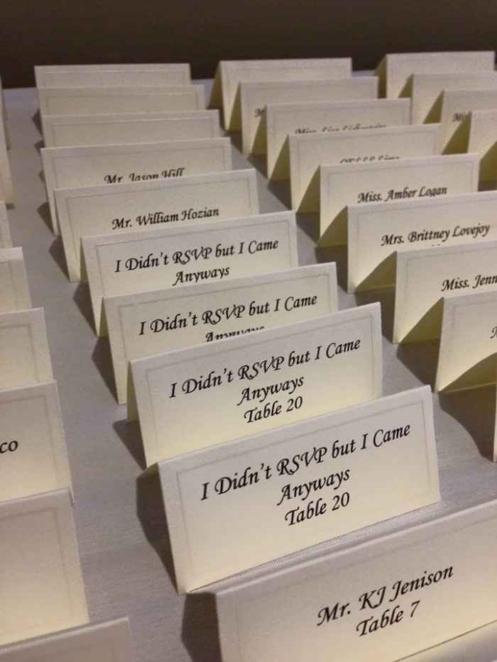 I Didn't RSVP