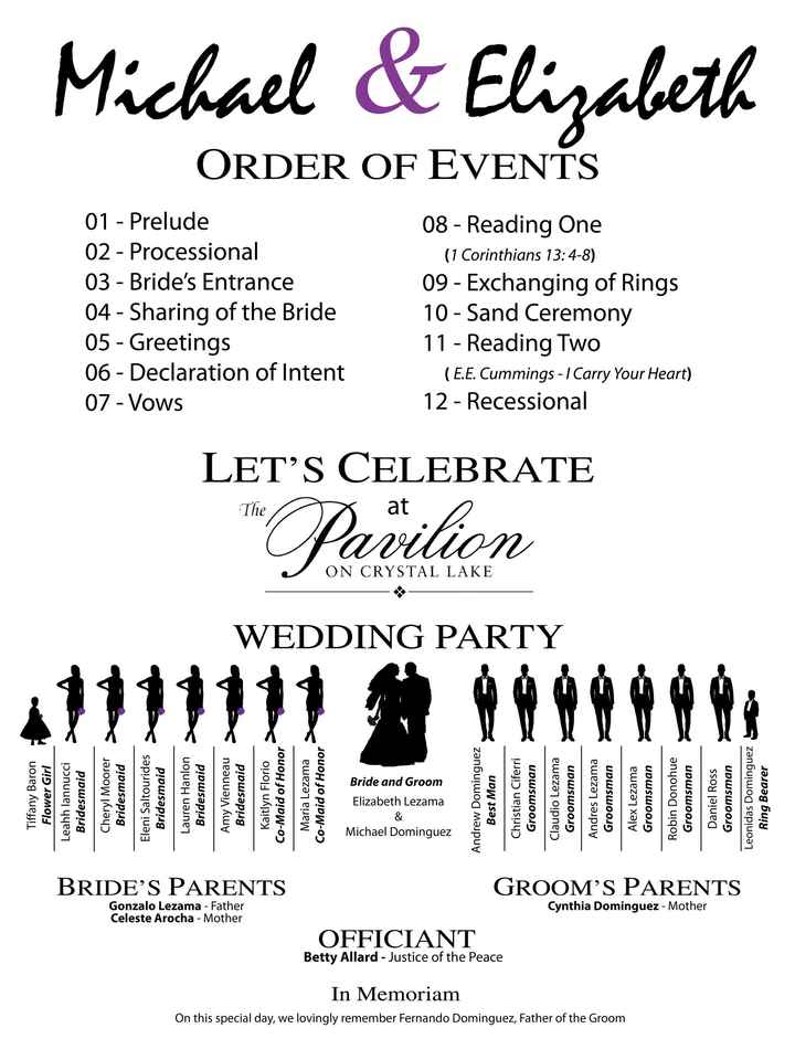 Wedding Program