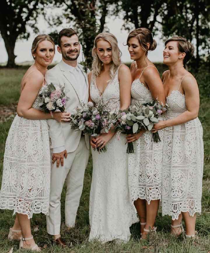 Male Bridesmaid Wears Dress