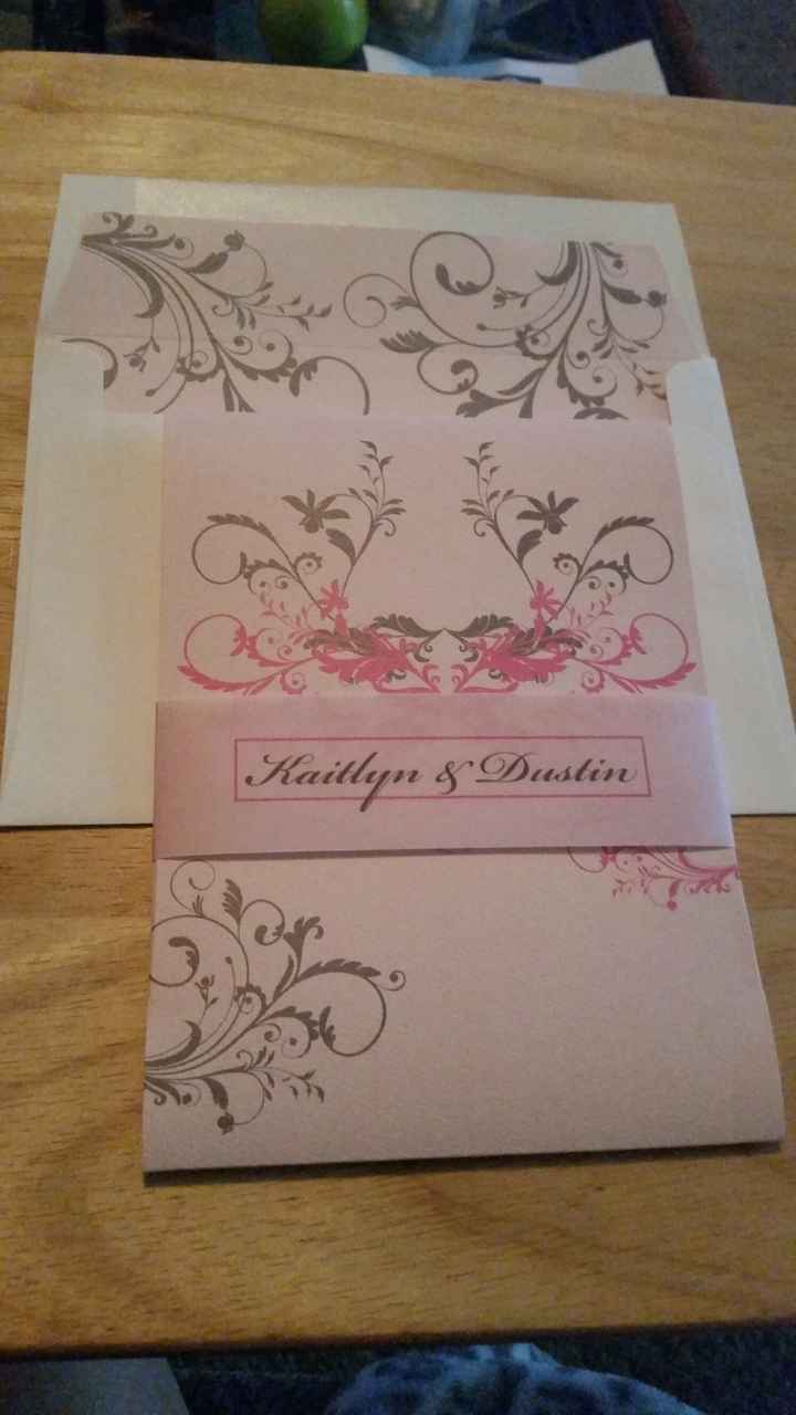 Invitations came in the mail!!