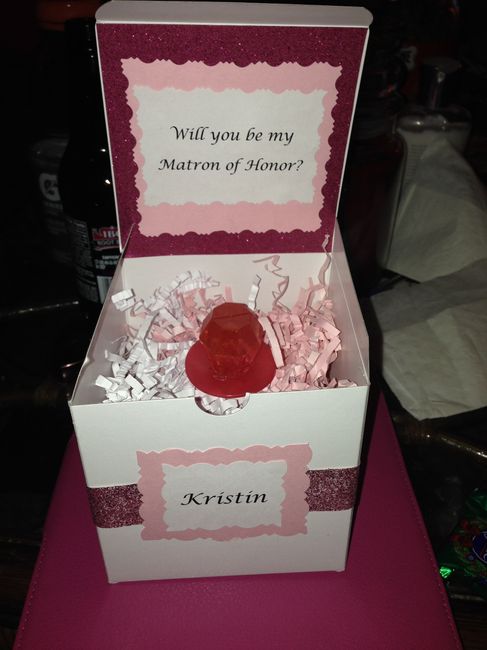 MOH asking today.. It's her birthday! How did YOU ask?