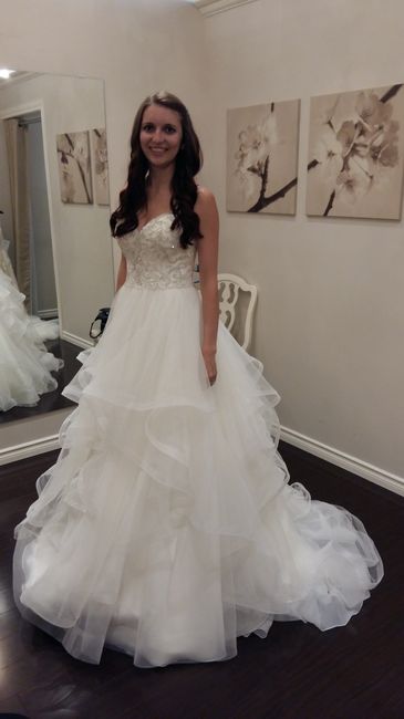 What was your least favorite wedding dress on you?