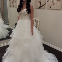 What was your least favorite wedding dress on you?