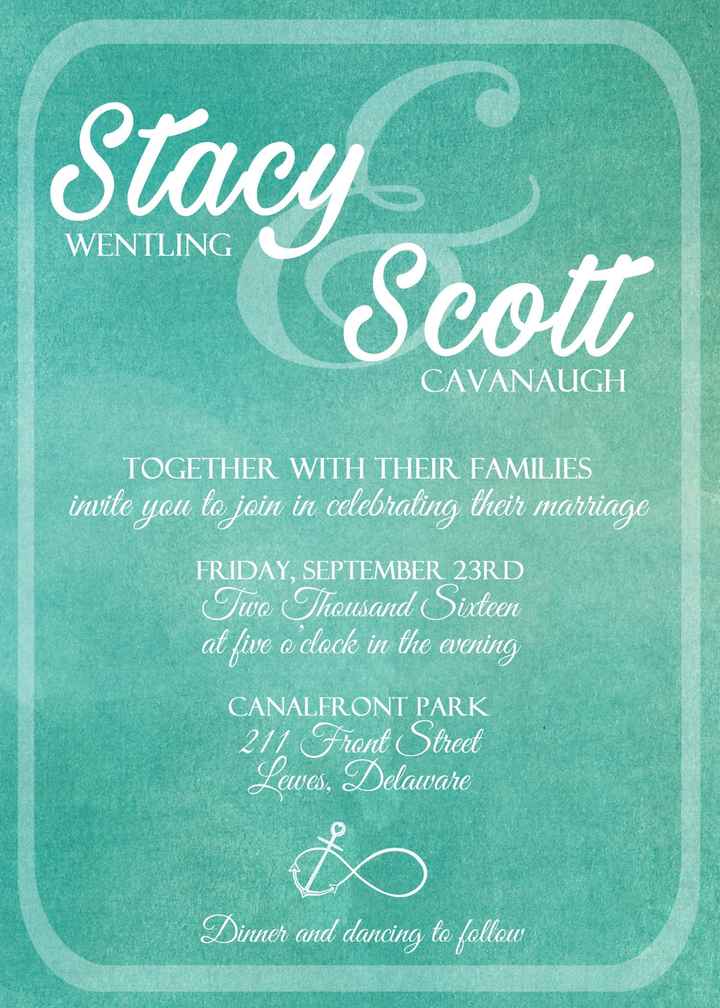 Invitations.... let's see them!