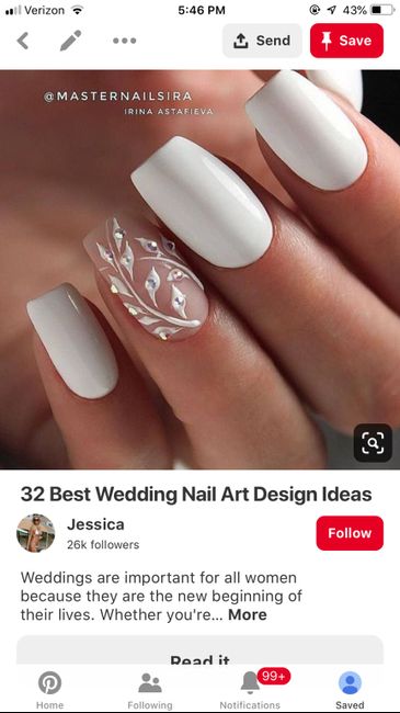 Bride nails. How did you wear your nails? 6