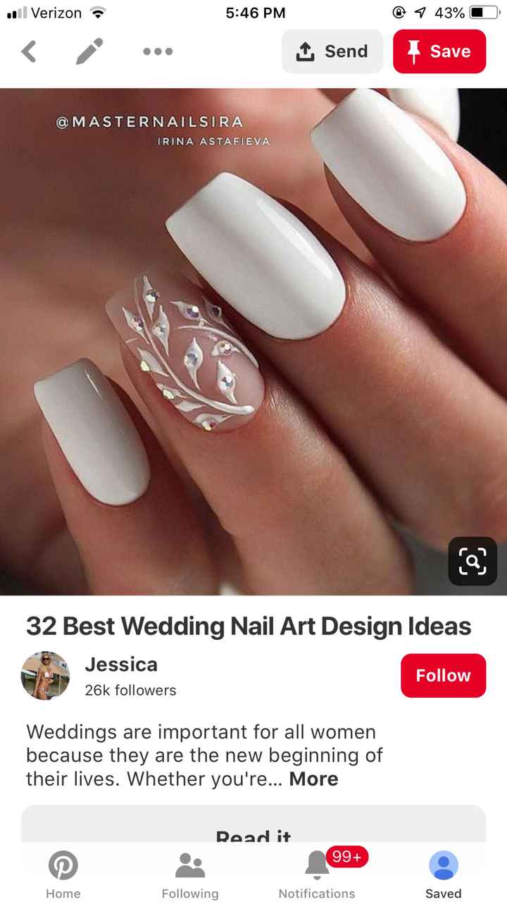 Bride nails. How did you wear your nails? - 1