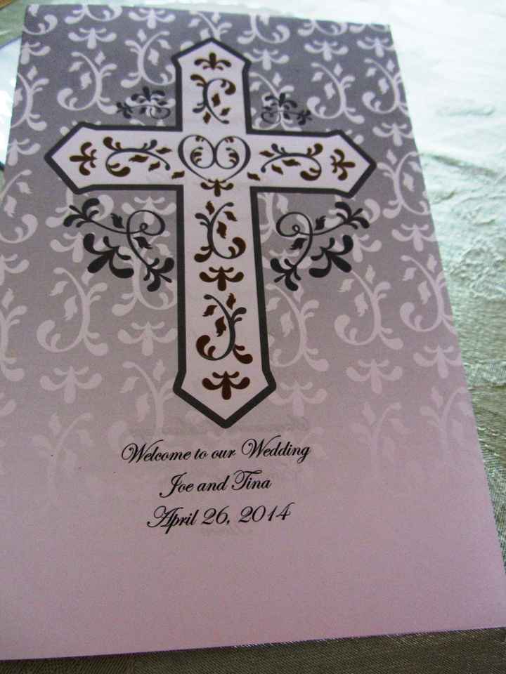 too soon to print the programs? ***updated with pics in comments***