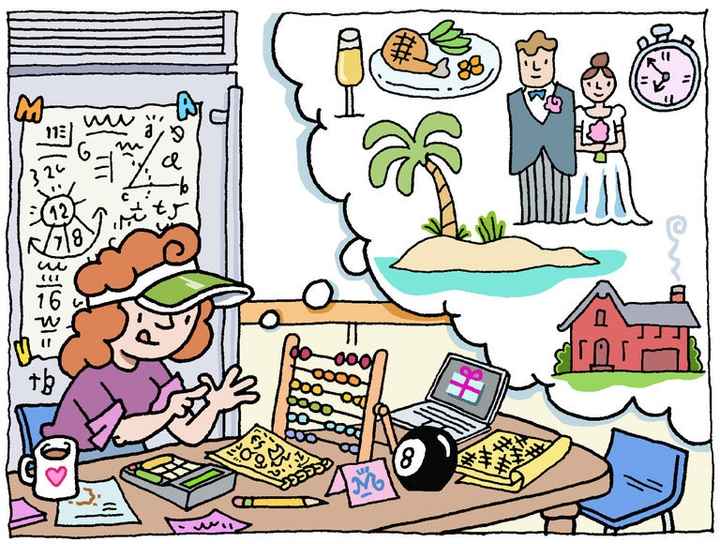 Cash and cards at wedding reception