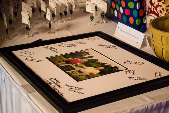 Instead of a traditional guest book...