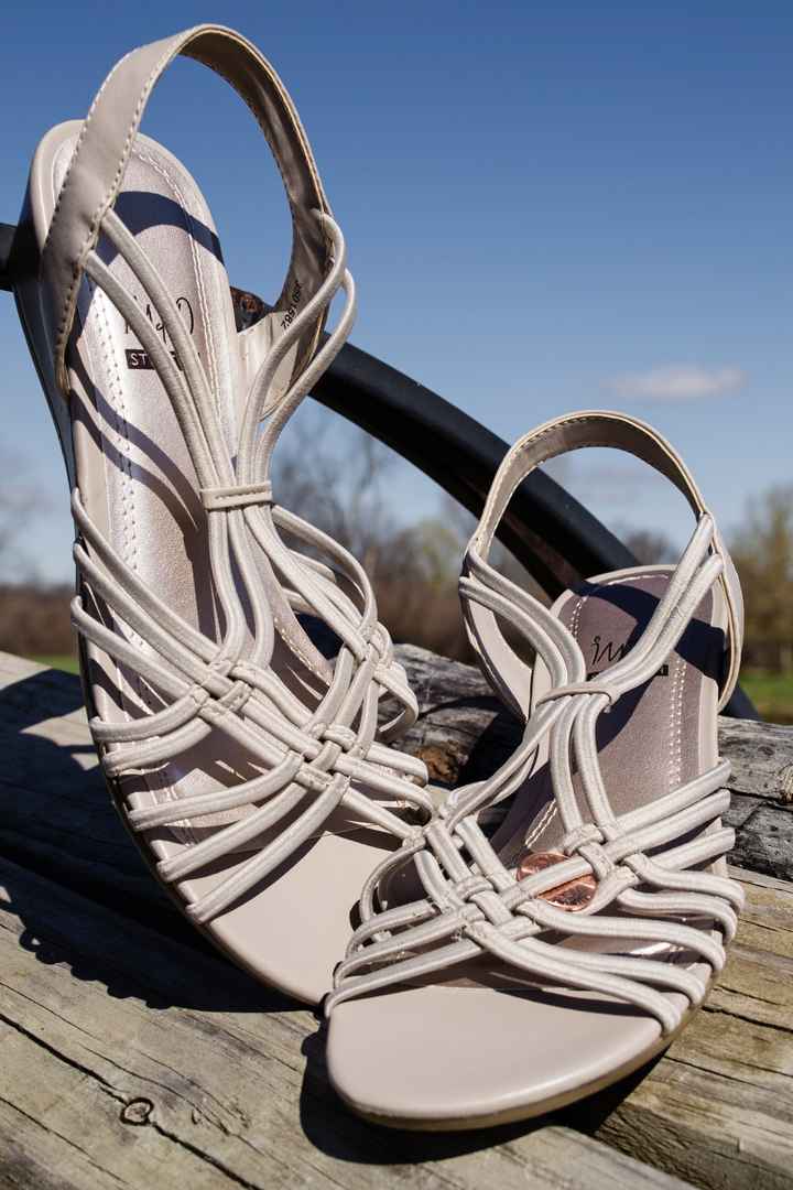Is anyone else wearing flat sandals with their dress?