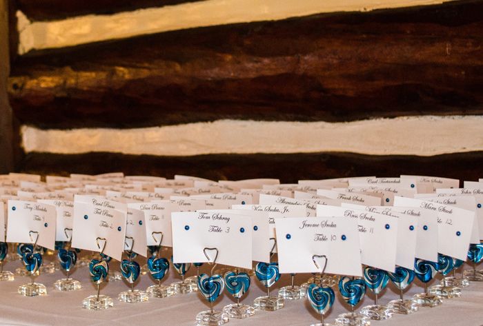 Favors as place cards