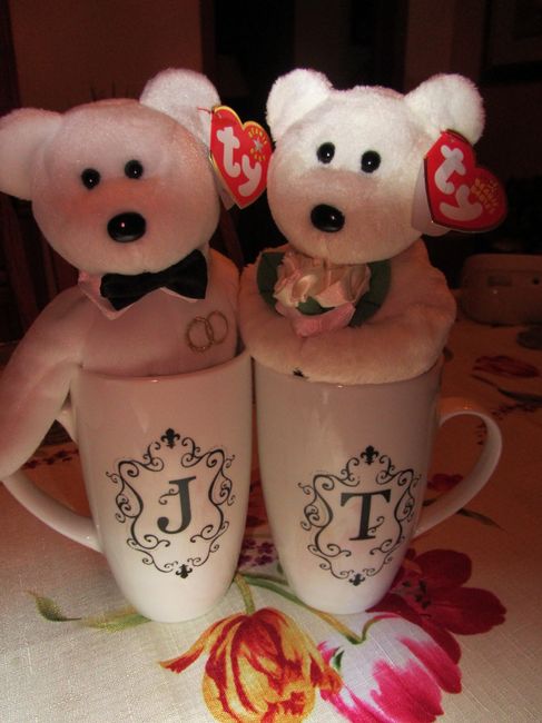 Having my tea with the Beans and writing my first thank you note :)