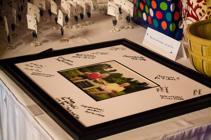 Instead of a traditional guest book...
