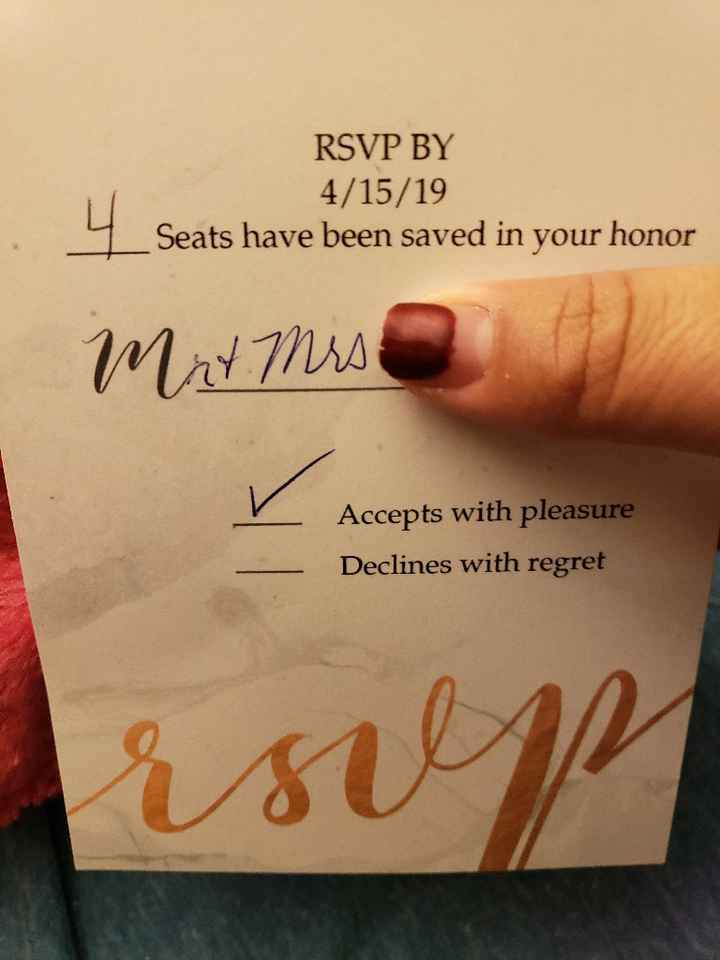 Invitations & rsvp - 1