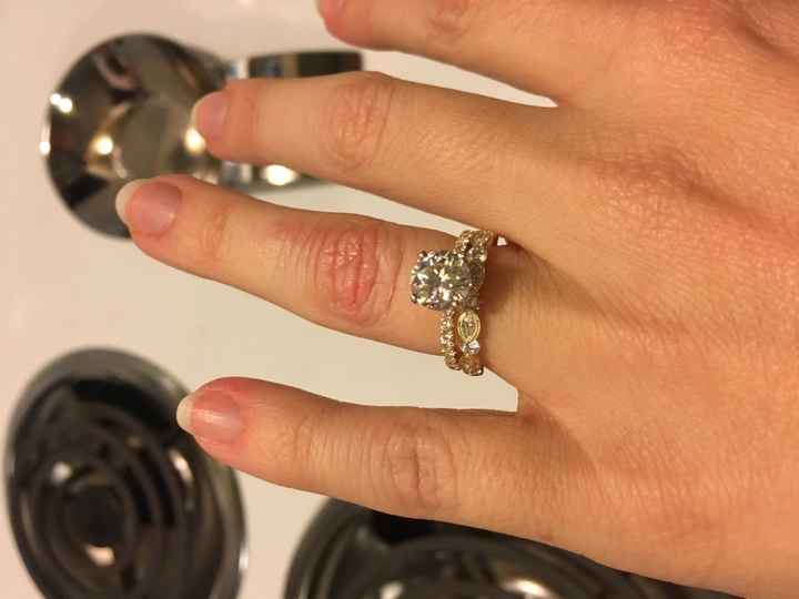 Will you please show me your wedding band if you have a solitaire?