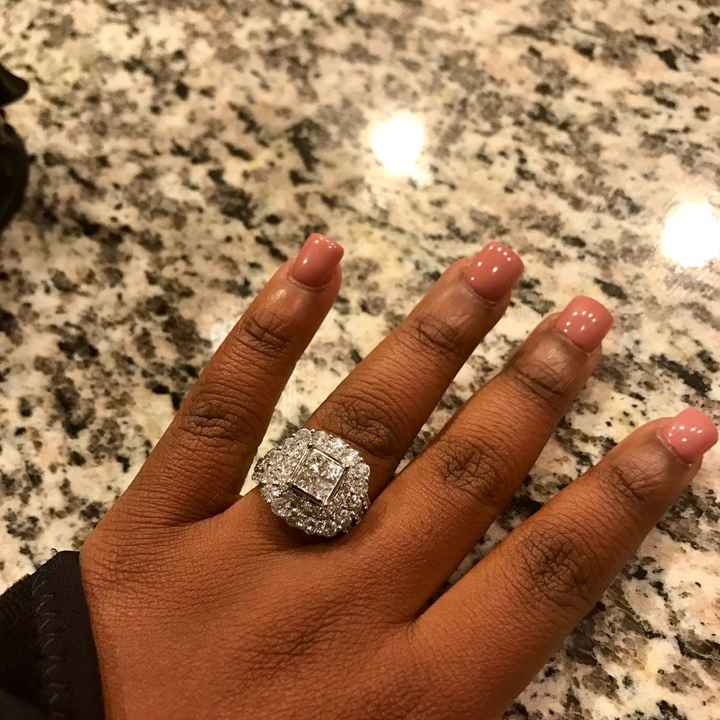 Still getting use to a ring on my finger!